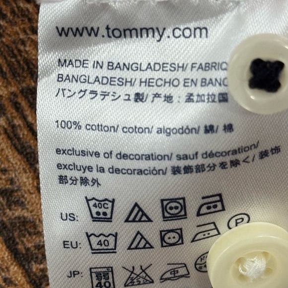 Tommy Hilfiger Men’s Classic Fit Casual Long Sleeve Button Down Shirt, Size Med - Picture 12 of 12